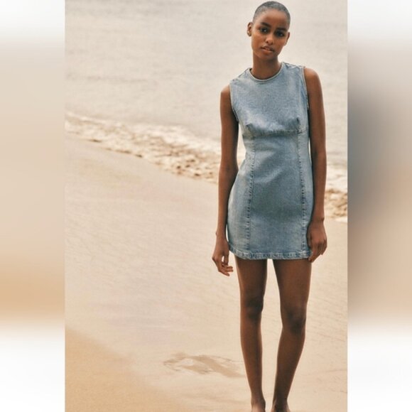 Zara Dresses & Skirts - ZARA DENIM TRF DRESS
